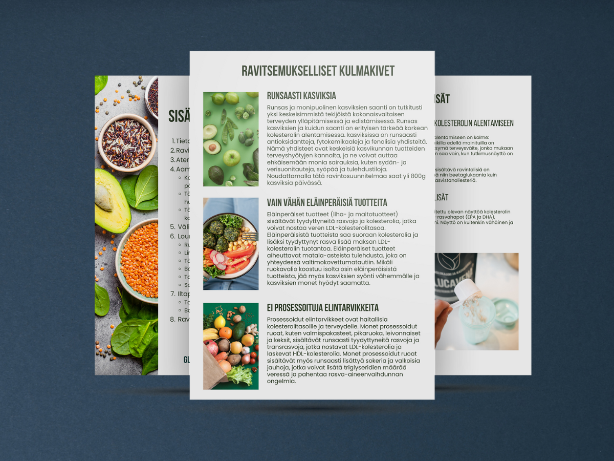 Tässä on ruokavalio, jolla saat korkean kolesterolin alas